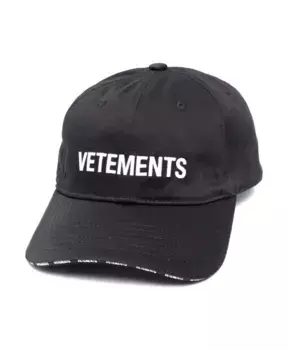 Кепка с логотипом Vetements, черный
