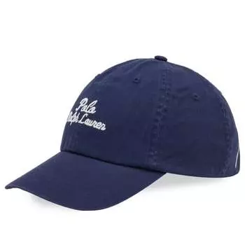 Кепка с логотипом, вышитая цепочкой Polo Ralph Lauren, синий