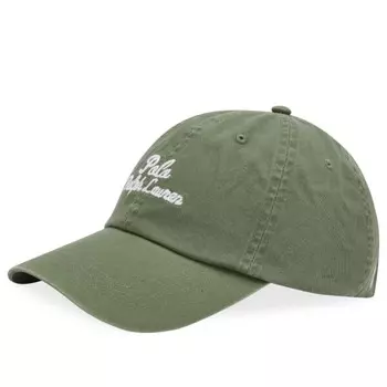 Кепка с логотипом, вышитая цепочкой Polo Ralph Lauren, зеленый