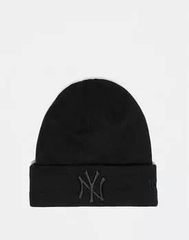 Кепка с манжетами New Era NY Yankees Logo черного цвета