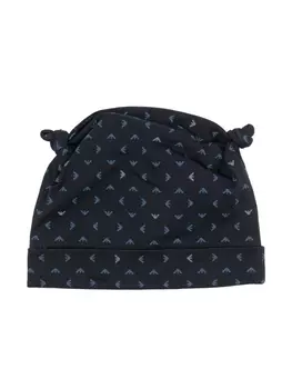 Кепка с монограммой Emporio Armani Kids, синий