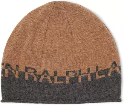 Кепка с напуском и блоком логотипа LAUREN Ralph Lauren, цвет Medium Grey Heather/Camel