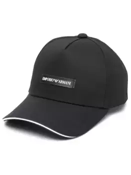 Кепка с нашивкой-логотипом EMPORIO ARMANI, черный