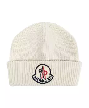 Кепка с нашивкой логотипом Moncler, бежевый