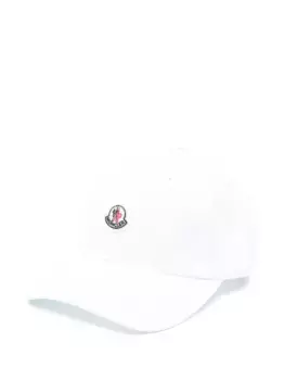 Кепка с нашивкой-логотипом Moncler Enfant, белый