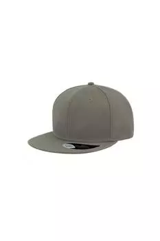 Кепка с плоским козырьком Snap Back, 6 панелей Atlantis, серый