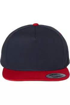 Кепка с плоским козырьком YP Classics, темно-синий/красный