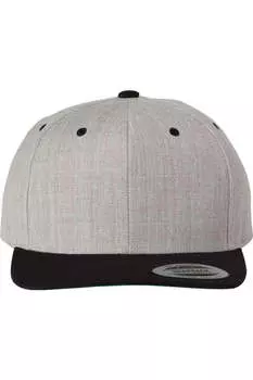 Кепка с плоским козырьком YP Classics Snapback, цвет heather/ black