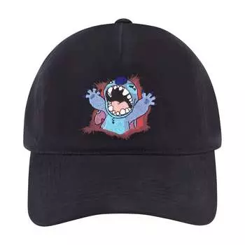 Кепка с принтом Disney Stitch и вышивкой Dad, черный