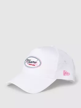 Кепка с пришивной этикеткой New Era, белый