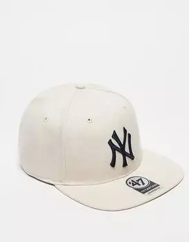 Кепка с прямым козырьком NY Yankees белого цвета 47 Brand