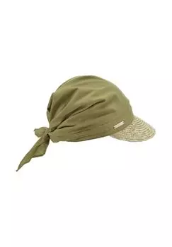 Кепка с соломенной каймой и тканевой головкой 51175-0 SEEBERGER, цвет Gras One Size