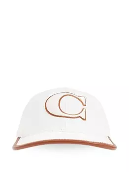 Кепка с вышитым логотипом Coach, белый