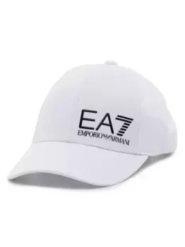 Кепка с вышитым логотипом Ea7 Emporio Armani, белый