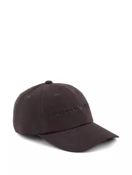 Кепка с вышитым логотипом Emporio Armani, коричневый