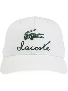 Кепка с вышитым логотипом Lacoste, белый