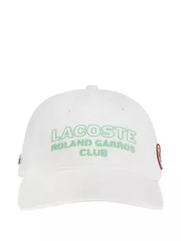 Кепка с вышитым логотипом Lacoste, белый