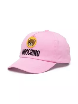 Кепка с вышитым логотипом Moschino Kids, розовый