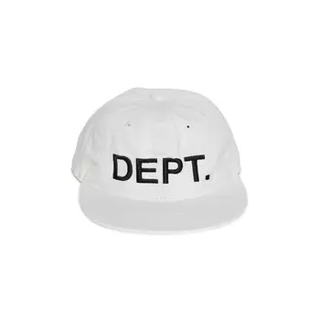 Кепка с вышитым логотипом отдела галереи Белая