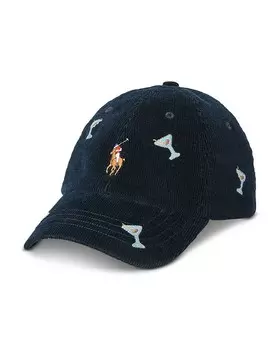 Кепка с вышитым логотипом Polo Ralph Lauren, черный