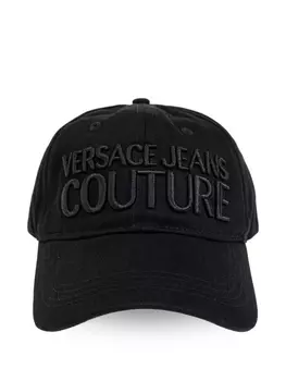 Кепка с вышитым логотипом Versace Jeans Couture, черный