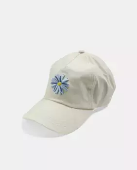 Кепка с вышивкой цветов Pieces, белый