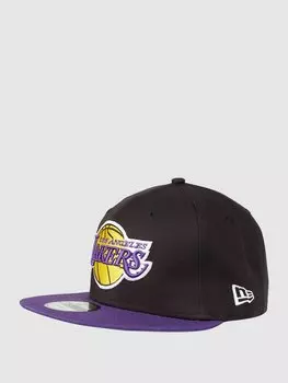Кепка с вышивкой Lakers New Era, черный