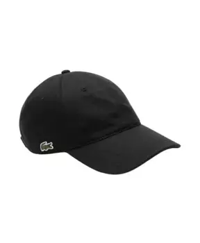 Кепка с вышивкой под крокодила Lacoste, черный