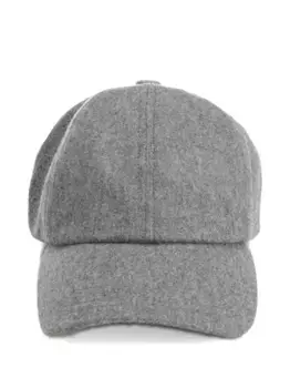 Кепка с закругленным козырьком и эффектом меланжа AMI Paris, серый