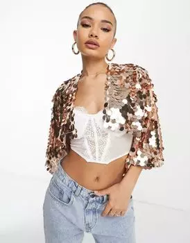Кепка с золотыми пайетками ASOS