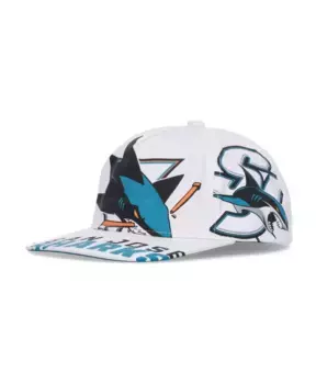 Кепка San Jose Sharks с плоским козырьком Mitchell & Ness, мультиколор