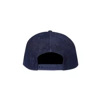 Кепка Snapback BAPE x New Era Leather Patch 9FIFTY Темно-синий/Индиго