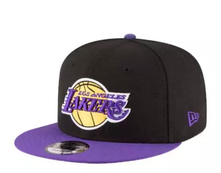 Кепка Snapback New Era 9Fifty NBA Los Angeles Lakers 2-цветная черная/фиолетовая 70557044
