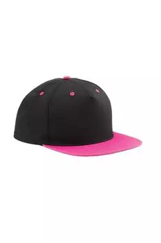 Кепка Snapback с контрастными 5 панелями Beechfield, черный