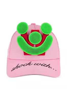 Кепка со смайликами Walter Van Beirendonck, розовый