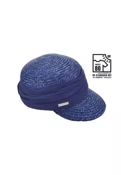 Кепка соломенная кайма 54968-0 SEEBERGER, цвет Tinte