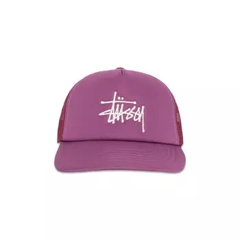 Кепка Stussy Big Basic Trucker, цвет Слива