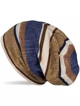 Кепка styleBREAKER, цвет dunkelblau/braun/beige