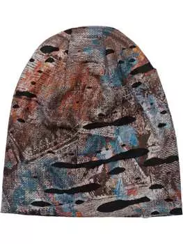 Кепка styleBREAKER, цвет dunkelbraun/orange/blau