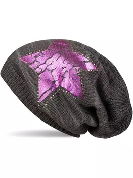 Кепка styleBREAKER, цвет dunkelgrau/pink