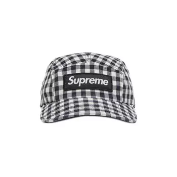 Кепка Supreme Gingham Camp, черная