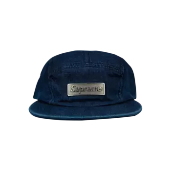 Кепка Supreme из металлической пластины, синяя