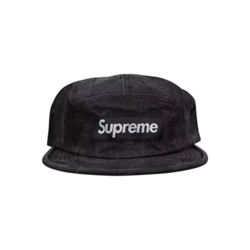 Кепка Supreme из мытой парусины, цвет Черный
