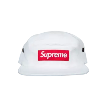 Кепка Supreme из парусины с ворсом, Белая