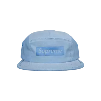 Кепка Supreme из жаккардовой коробки с логотипом, темно-синяя