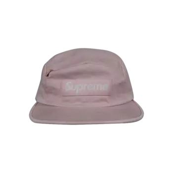 Кепка Supreme на молнии с передней панелью, розовая
