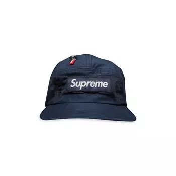 Кепка Supreme на молнии, темно-синяя