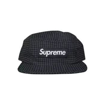 Кепка Supreme Reflective Ripstop Camp, черная