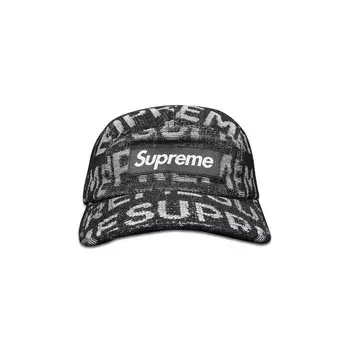 Кепка Supreme Terry Spellout Camp, черная