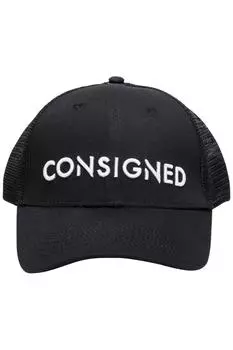 Кепка Swit Trucker с рельефной строчкой Consigned, черный